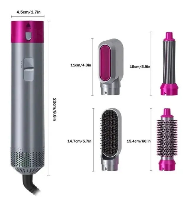 Cepillo Secador y Moldeador 5 en 1 Hot Air Styler – Alisador, Rizador y Voluminizador