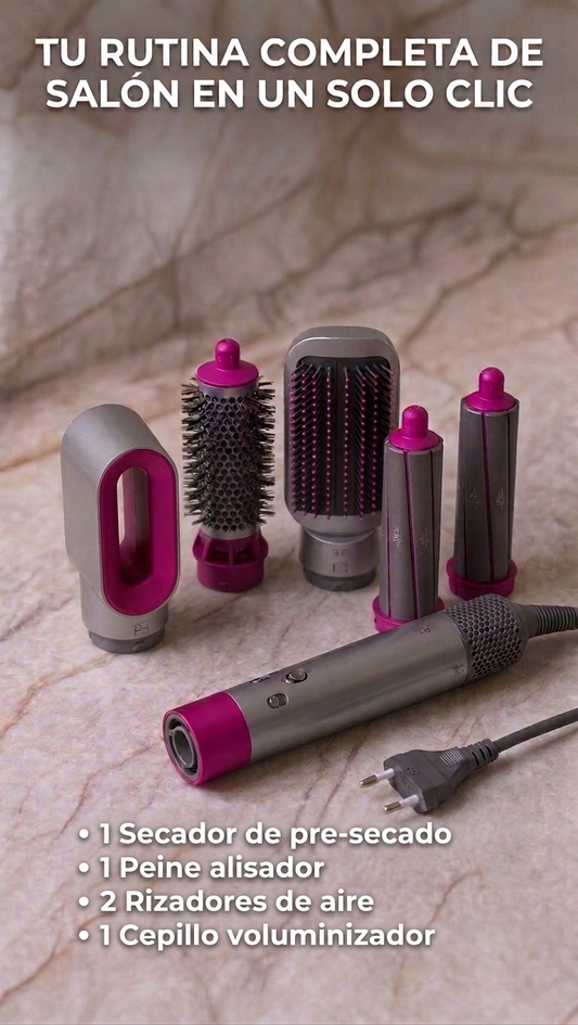 Cepillo Secador y Moldeador 5 en 1 Hot Air Styler – Alisador, Rizador y Voluminizador